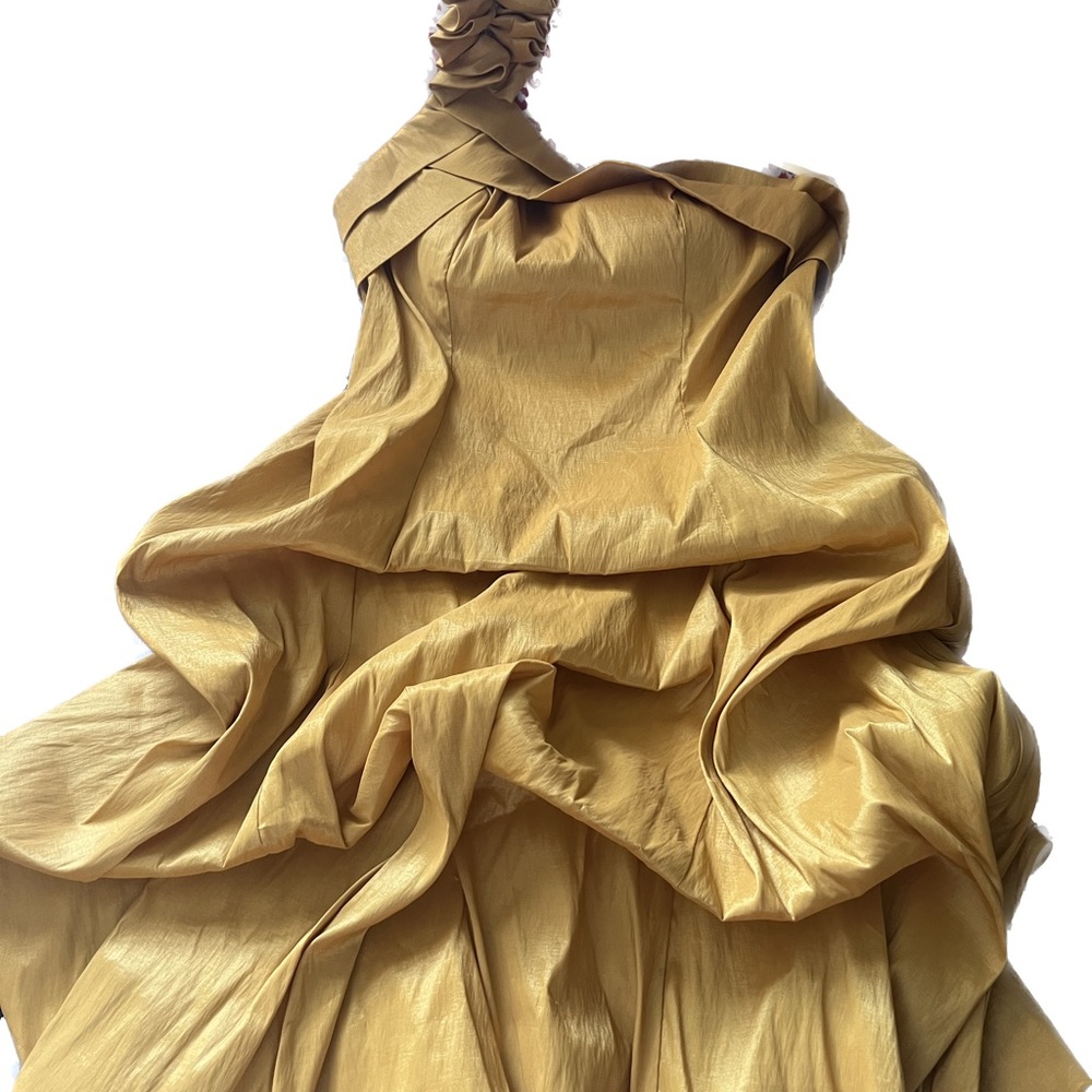 Gold prom dress/ evening dress